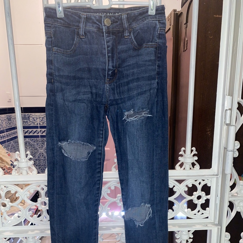 American Eagle ripped jeans